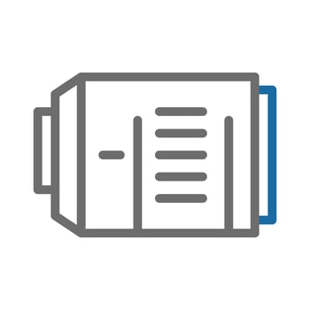 Electric motor icon. Concept of industry, technology, and engineering. vector