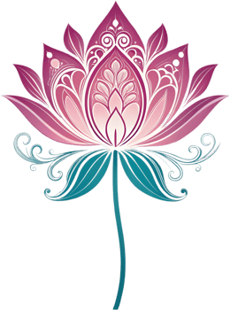 Vibrant Lotus flower clipart for logos and designs. . png