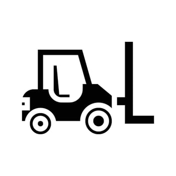 Grader icon - solid vector