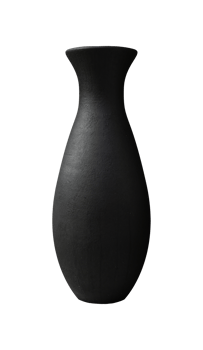 Black vase decoration png