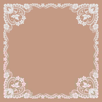 Vintage floral ornaments design elements of corners frame border vector
