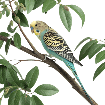 Beautiful Budgerigar clipart with vibrant feathers and charm. . png