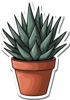 Fun and Vibrant Houseplant vector