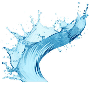 Clipart water splashes isolate on transparent background png