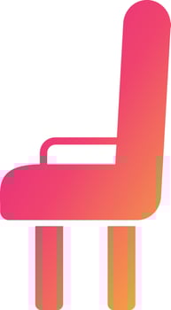 Dining Chair Icon Design Symbol vector