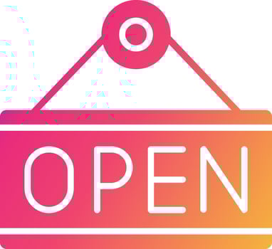 Open Icon Design Symbol vector