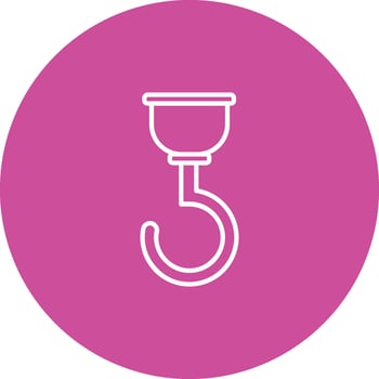 Hook Icon Design Symbol vector