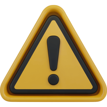 Yellow triangle with a black exclamation point png