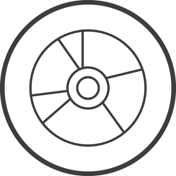 cd icon in line black circle frames, line icon png