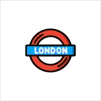 London underground logo illustration vector
