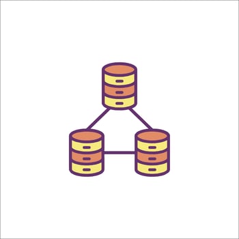 Database icon illustration vector