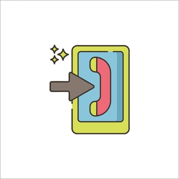 Phone call icon with phone icon and phone icon vector
