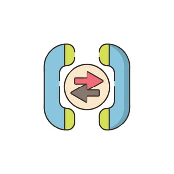 A phone with a phone icon vector
