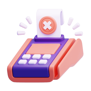 No Transaction 3D Icon Illustration png