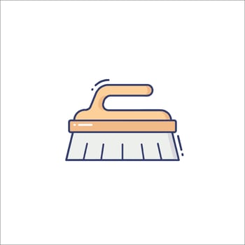 A brush icon on a white background vector