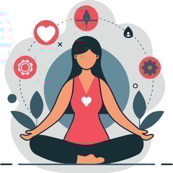 Illustrative Representation of Vitality A Concept of Energy and Vibrancy vector
