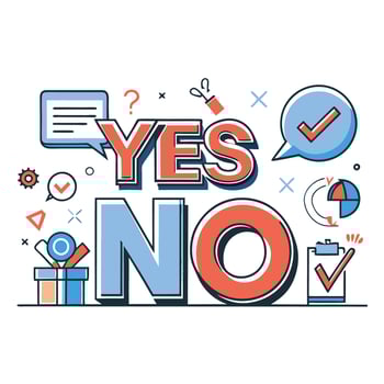 Illustrative Depiction of the Binary Choices of Yes and No vector