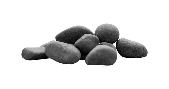 black stones isolated png