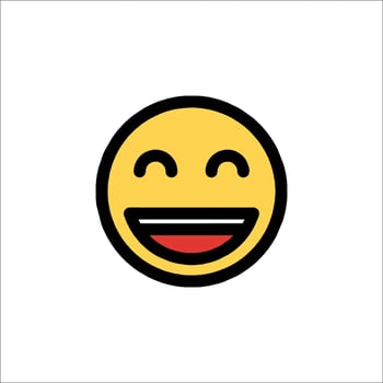 A smiley face with a red tongue vector