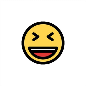 A smiley face with a red tongue vector