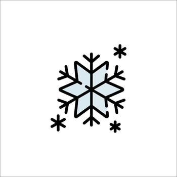 Snowflake icon illustration vector