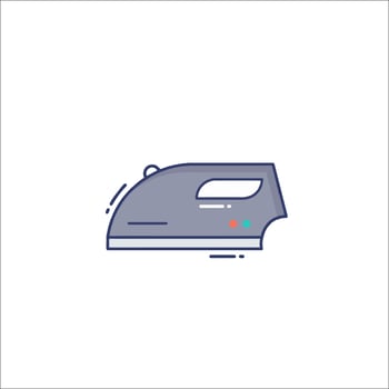 An iron icon on a white background vector