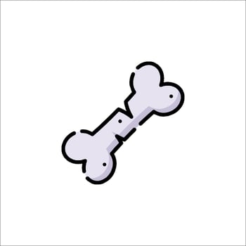A bone icon on a white background vector