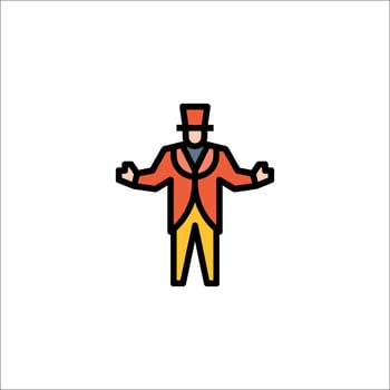 A man in a suit and hat is standing in front of a white background vector