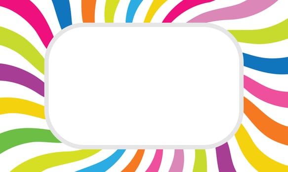 colorful wavy rainbow kids background vector
