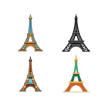 Eiffel tower stayle vector