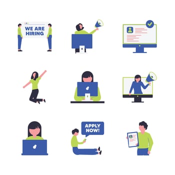 Hiring Employee Element vector