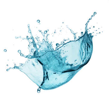 water splash isolate on transparent background png