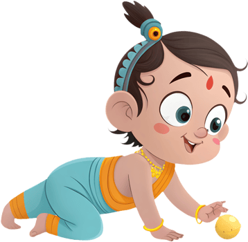 Adorable Cartoon Krishna Clipart for Mythology Inspired Creativity. . png
