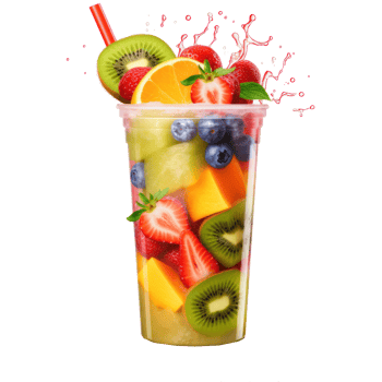 fresh fruit juice with splash and splash on transparent background png