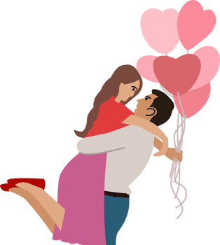 couple in love hugging or couple in love png