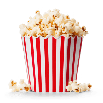 popcorn bucket, high quality, transparent background png