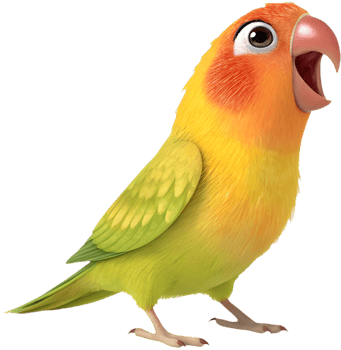 Lovely Lovebird Couple Clipart for Creative Event Invitations. . png
