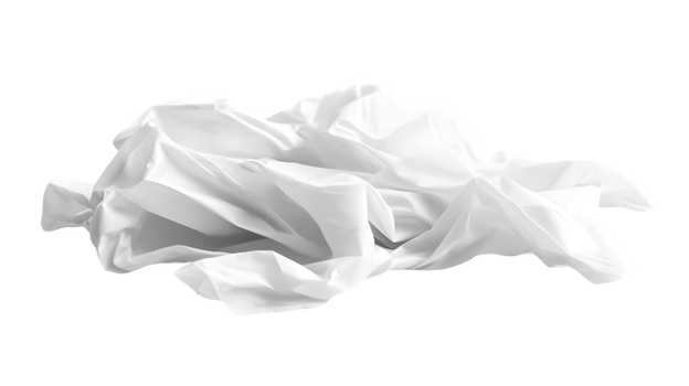 Crumpled White Paper Texture png