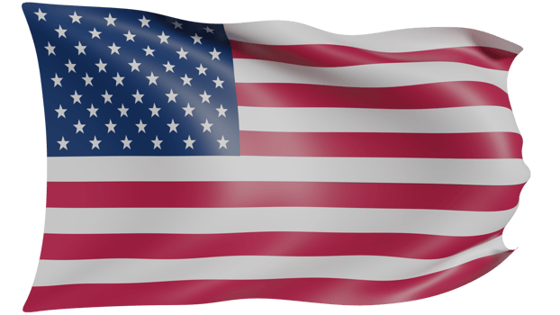 Flag of the United States showcasing iconic stars and stripes design. Represents patriotism, pride, and unity. Perfect for themes of independence, freedom, and national celebrations. Smooth wave flag png