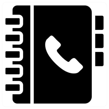 Contact Book and contacts icon concept vector