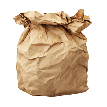 Brown Paper Bag with Folds png