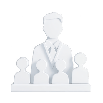 A symbolic representation of leadership and collaboration in a corporate setting. png