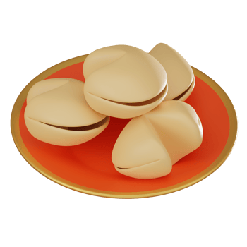 3D Render, Chinese New Year Fortune Cookie, Traditional Festival Symbolism, Icon Illustration png