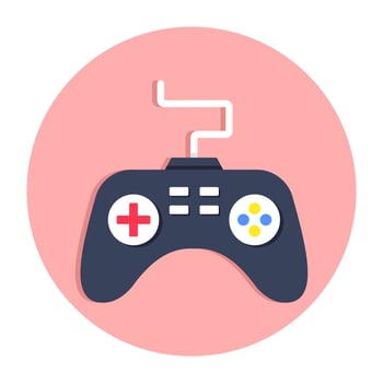 Modern design icon of gamepad vector