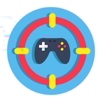 Modern design icon of gamepad vector