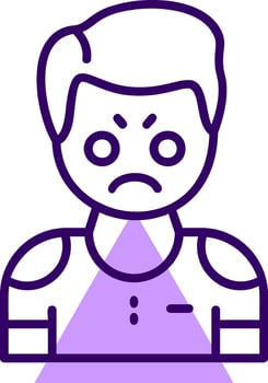 Irritation Outline Icon Style vector
