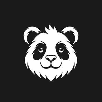 Panda mascot logo design illustration vector