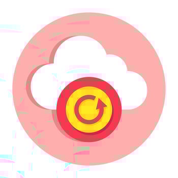 Perfect design icon of cloud reload vector