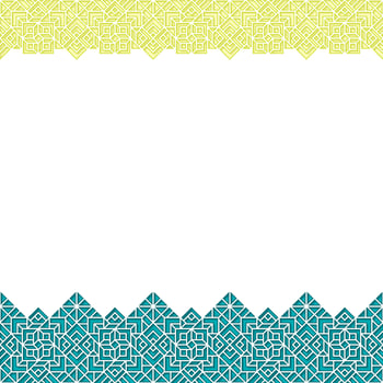 Oriental Green Pastel Stroke Ornament Design vector