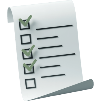 Checklist with three check marks png